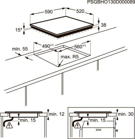 Варочная поверхность Electrolux EHF 96140 FK