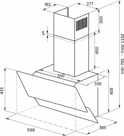Кухонная вытяжка Kuppersberg F 630 B