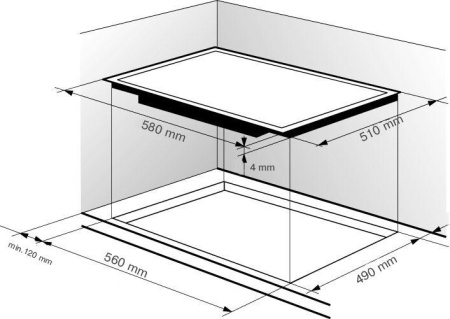 Варочная поверхность Zigmund & Shtain CIS 189.60 WX