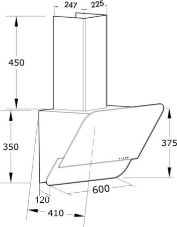 Кухонная вытяжка Korting KHC 66035 GW