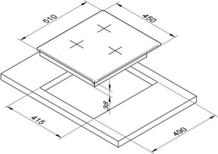 Варочная поверхность Zigmund & Shtain GN 218.451 X
