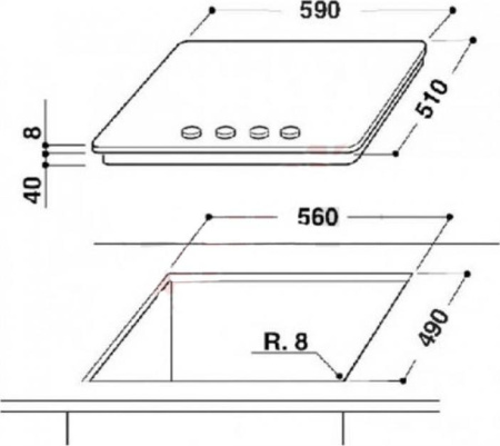 Варочная поверхность Whirlpool AKT 6414 NB