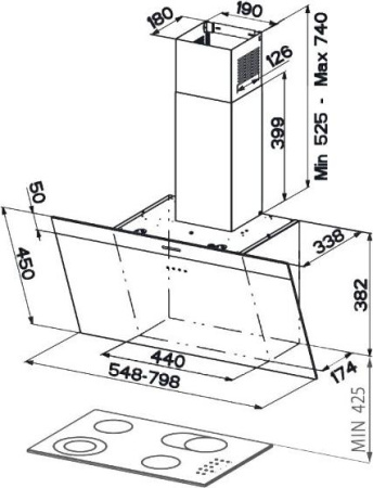 Кухонная вытяжка Faber Daisy EG6 WH A55