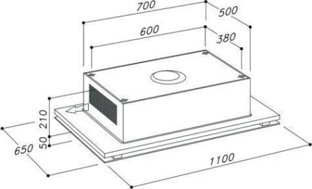 Кухонная вытяжка Sirius SLT960W