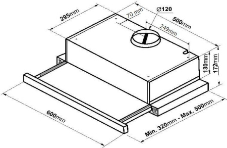 Кухонная вытяжка Korting KHP 6617 GB