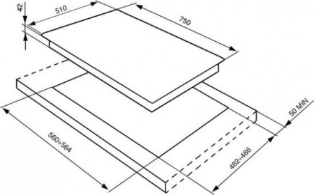 Варочная поверхность Smeg P755AN