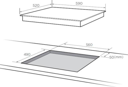 Варочная поверхность Midea MIH64516F