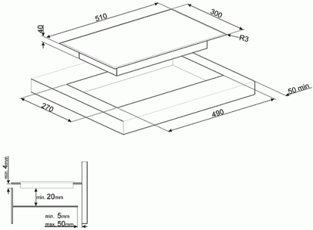 Варочная поверхность Smeg SE332EB