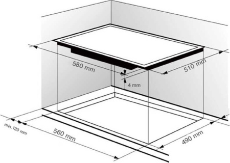 Варочная поверхность Zigmund & Shtain CIS 331.60 BX