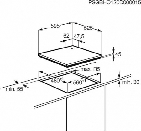 Варочная поверхность Electrolux EGS 6343 NOX