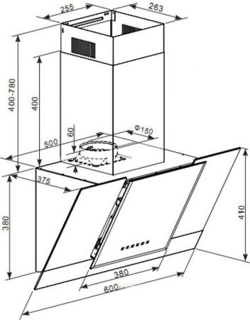 Кухонная вытяжка Kaiser AT 6438 FW