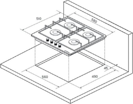 Варочная поверхность Kuppersberg TS 62W