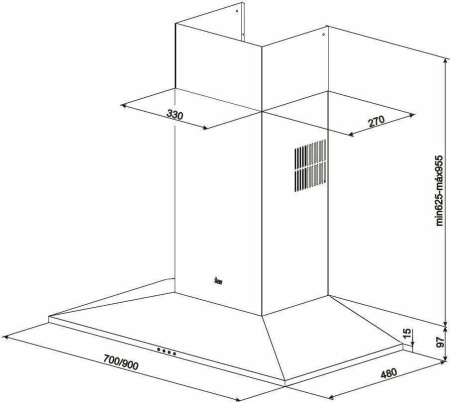 Кухонная вытяжка Teka DSS 985