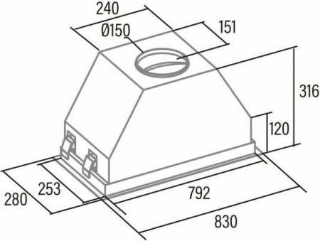 Кухонная вытяжка Cata GCX 83 SD