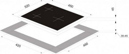 Варочная поверхность Zigmund & Shtain MN 222.451 B
