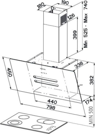 Кухонная вытяжка Faber Vanity EG6 WH A80