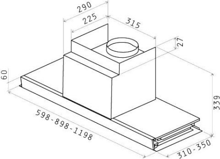 Кухонная вытяжка Elica Filo IX/A/90