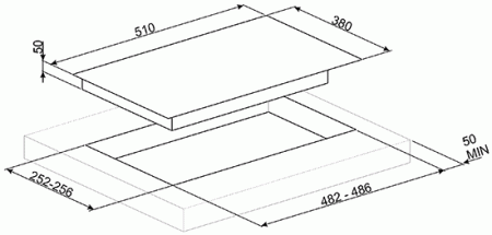 Варочная поверхность Smeg PV632CNX