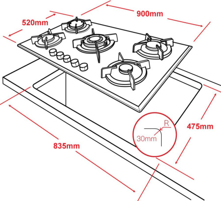 Варочная поверхность Ginzzu HCG-475