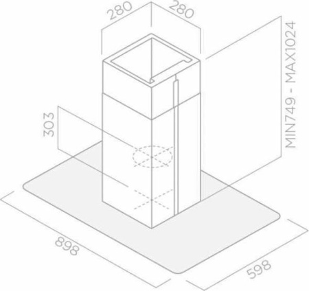 Кухонная вытяжка Elica Flat Glass IX/A/90