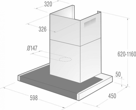 Кухонная вытяжка Gorenje WHT 651S1XBG