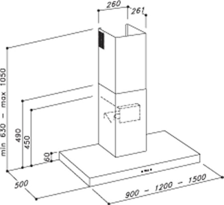 Кухонная вытяжка Sirius Sltc 31 60 IX