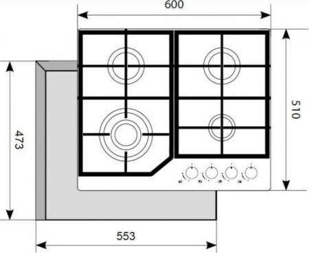 Варочная поверхность Akpo PGA 604 HGC-T IV