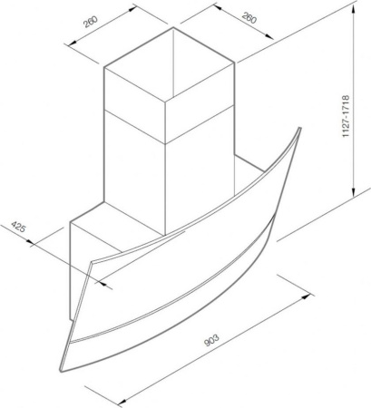 Кухонная вытяжка Graude DH 90.2 GW