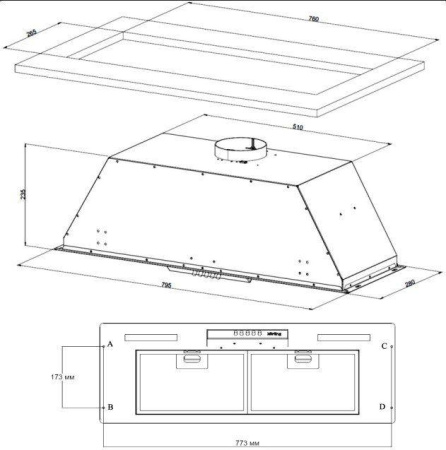 Кухонная вытяжка Korting KHI 9931 N