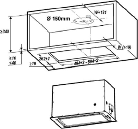 Кухонная вытяжка Elica Lane IX/A/52