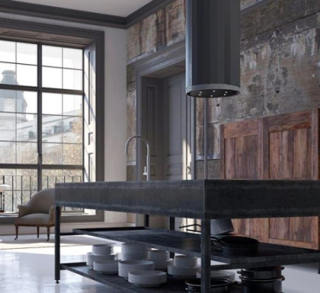 Кухонная вытяжка Faber Corinthia Isola EV8P DG Matt/CONCRETE A 37