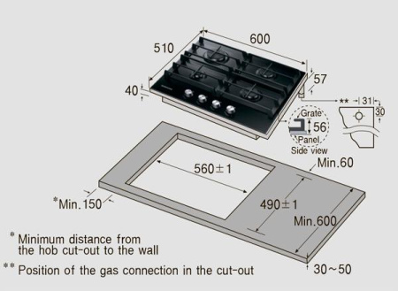 Варочная поверхность Samsung NA64H3010AK