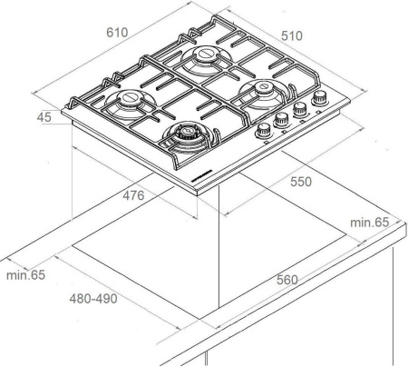 Варочная поверхность Kuppersberg FS 603 C