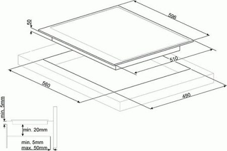 Варочная поверхность Smeg SI964PM