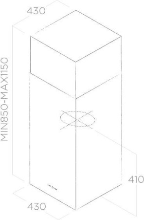 Кухонная вытяжка Elica Kuadra Island IX/A/43