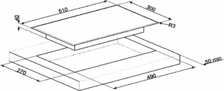 Варочная поверхность Smeg SE332EB
