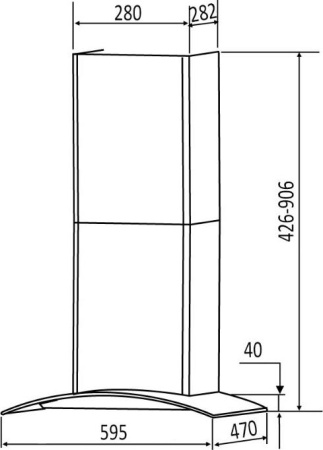 Кухонная вытяжка Dach Marta sensor 90