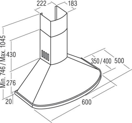 Кухонная вытяжка Cata Clasica 600