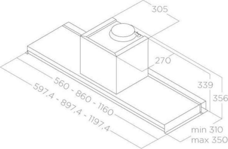 Кухонная вытяжка Elica Lever IX/A/116