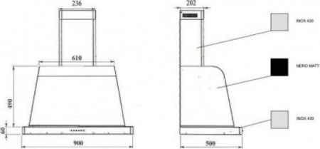 Кухонная вытяжка Lofra Dolcevita 90