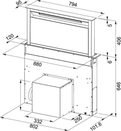 Кухонная вытяжка Franke FDW 908 IB WH