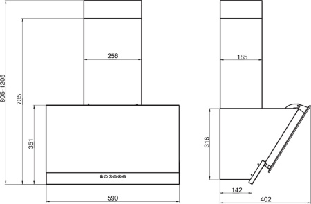 Кухонная вытяжка Elikor RX6754X6