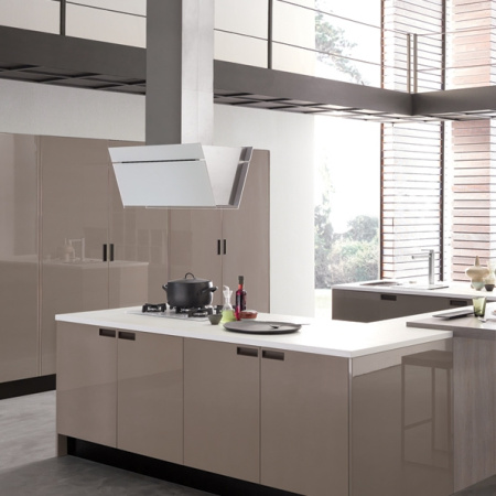 Кухонная вытяжка Falmec Butterfly Isola 90 Vetro Bianco 800