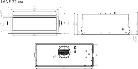 Кухонная вытяжка Elica Lane IX/A/72