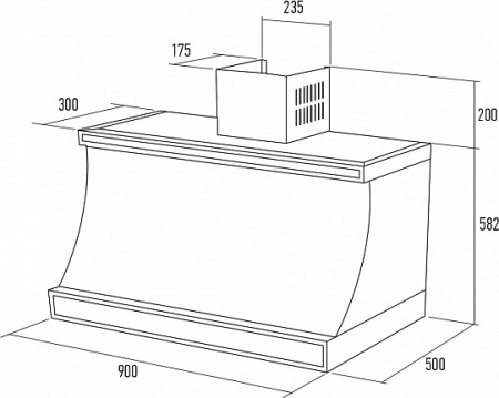 Кухонная вытяжка Kuppersberg T 939 BOR