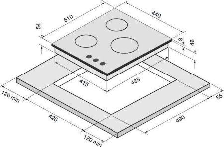 Варочная поверхность Krona Volle 45 IX K