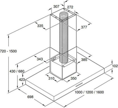 Кухонная вытяжка Gaggenau AI 442120