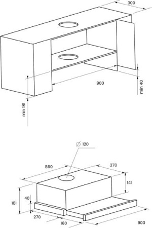 Кухонная вытяжка Kuppersberg Slimlux II 90 XG
