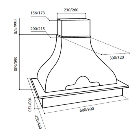 Кухонная вытяжка LEX Napoli 600