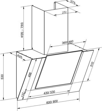 Кухонная вытяжка Kaiser AT 8409 FW